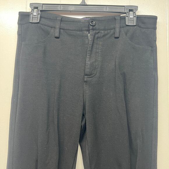 NYDJ Lift Tuck Technology Womens High Rise Black Pants Sz 6 Flared Leg Stretch - Picture 3 of 14
